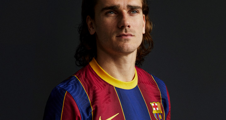 Griezmann, con la nueva camiseta del Barça / FCB