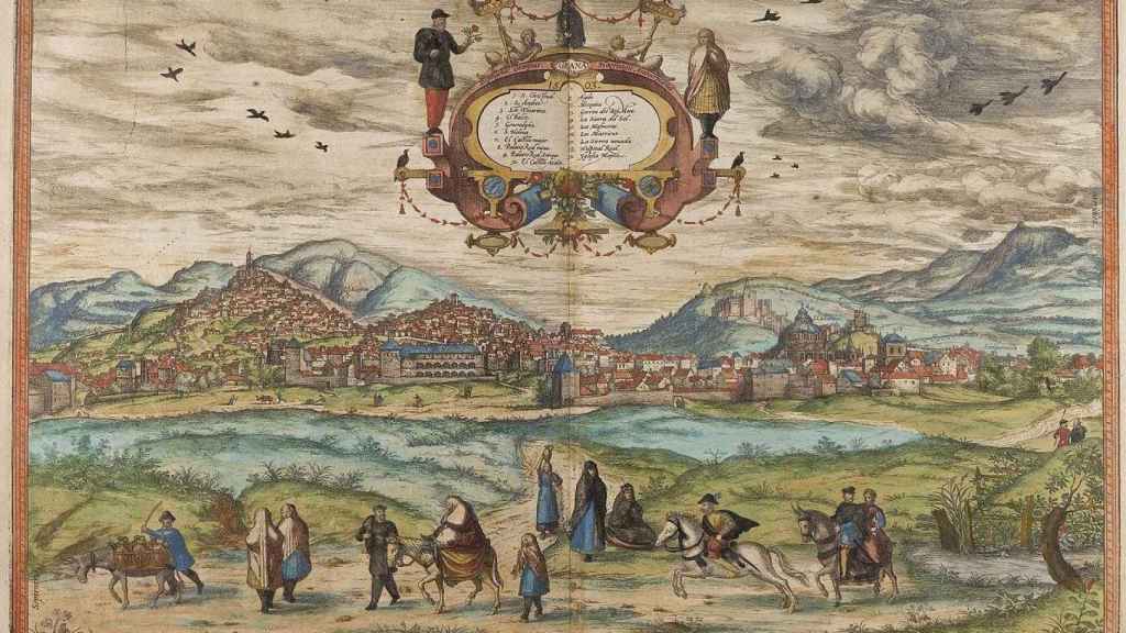 Vista de Granada (1572) / GEORG BRAUN, FRANS HOGENBERG ('CIVITATES ORBIS TERRARUM')