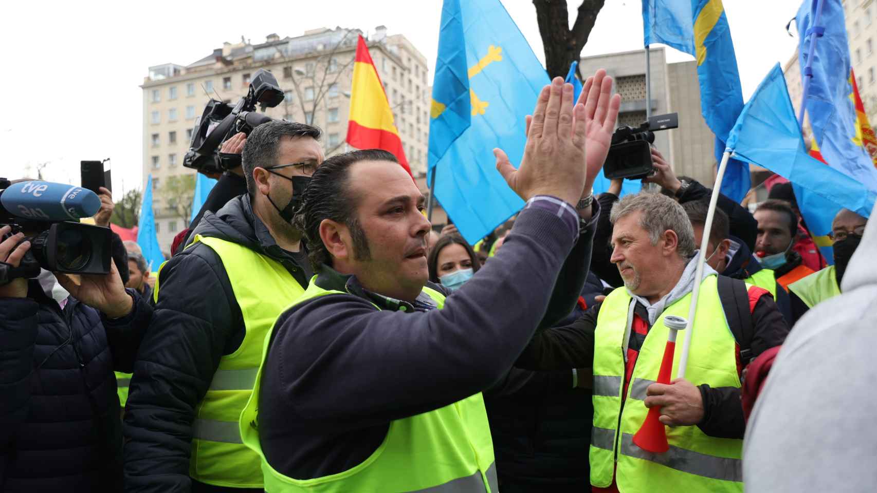 El presidente de la Plataforma para la Defensa del Sector del Transporte de Mercancías por Carretera, Manuel Hernández / Jesús Hellín - EUROPA PRESS