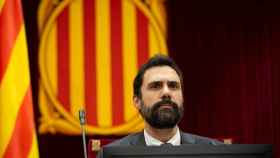 El presidente del Parlament, Roger Torrent, en la Cámara catalana / EP