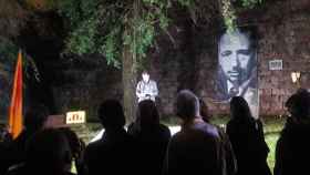 Acto de homenaje a Companys en el castillo de Montjuïc / @ERCbcn