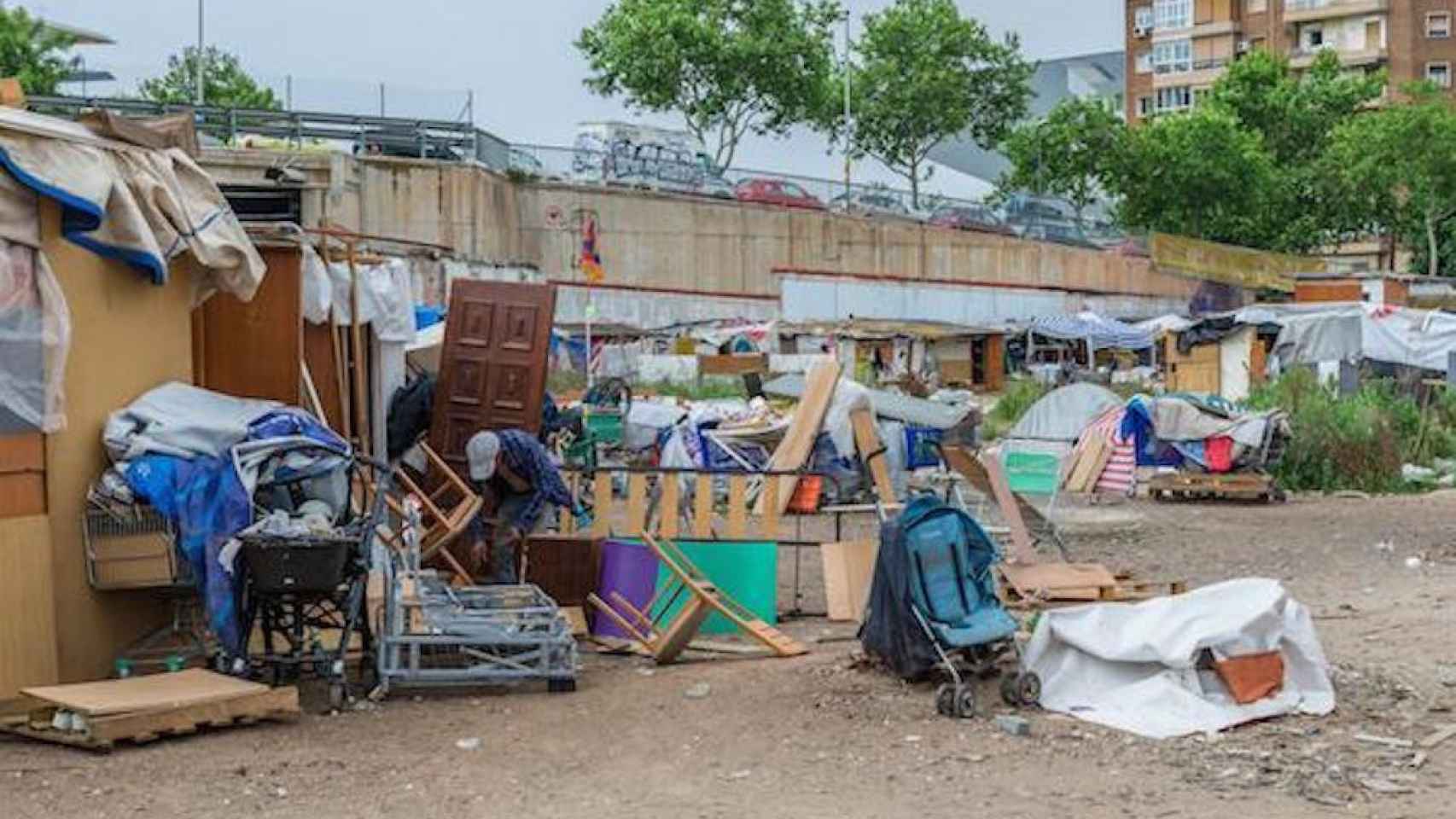 Una imagen de uno de los asentamientos irregulares en el distrito de Sant Martí de Barcelona / LAUTARO CEGLIA