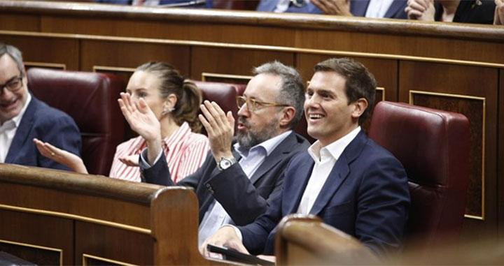 Albert Rivera, líder de Ciudadanos, en el Congreso de los Diputados / EFE