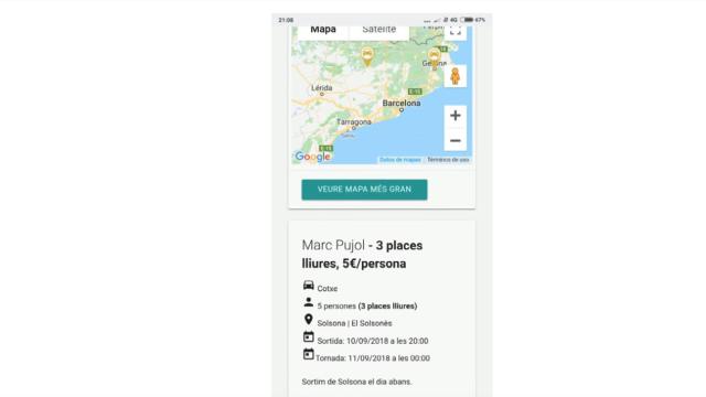 Los 'indepes' que intentan sacar tajada de los desplazamientos a la Diada