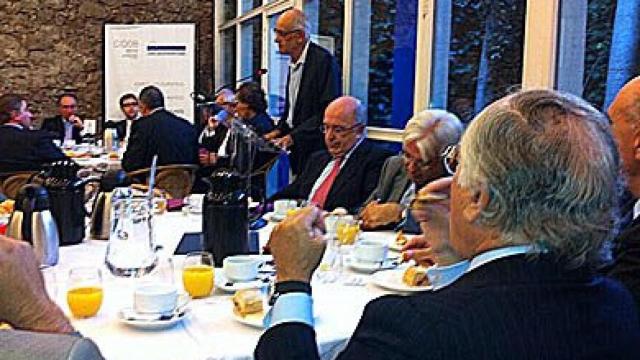 El vicepresidente y comisario de Competencia de la Comisión Europea, Joaquín Almunia