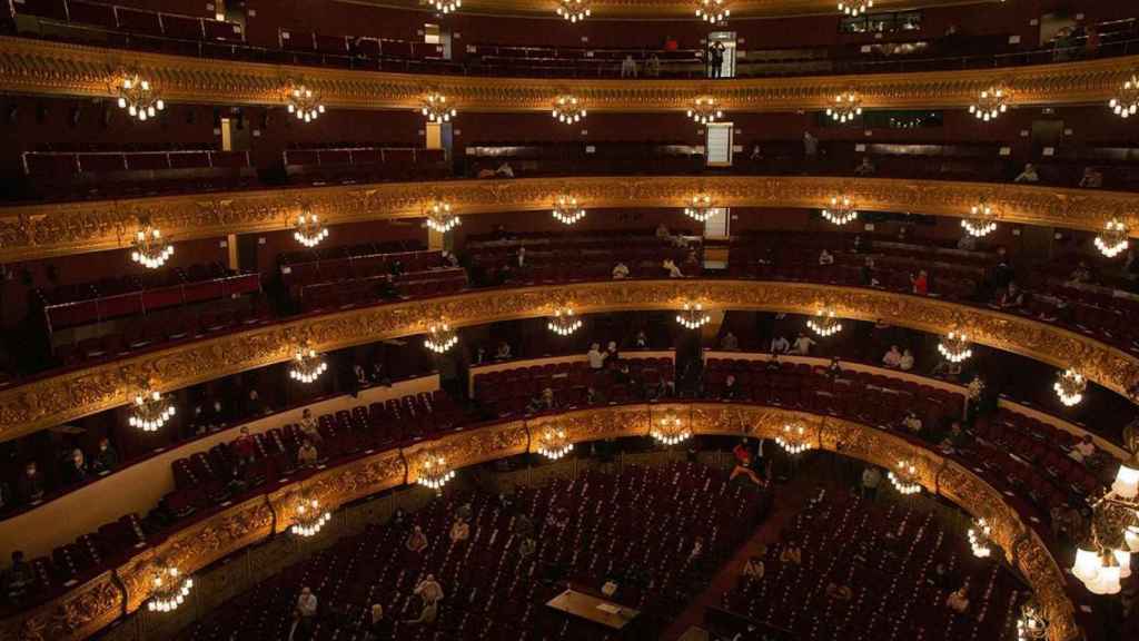 Imagen del patio del butacas del Liceu