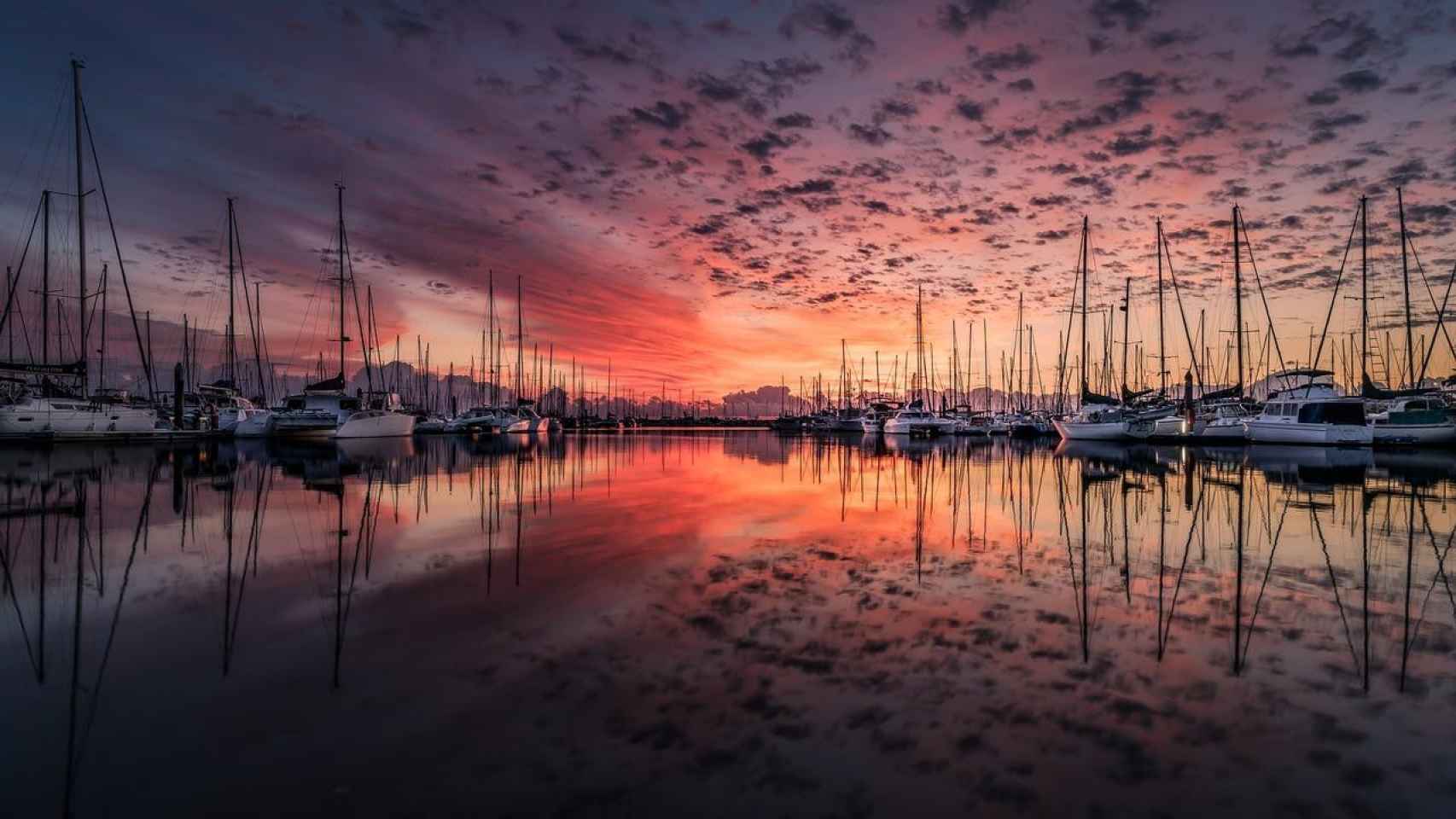 Barcos en un puerto deportivo