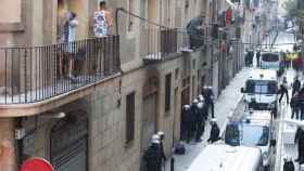 Okupación en un edificio del Ayuntamiento de calle Sant Ramon en el Raval, en una imagen de archivo / TWITTER