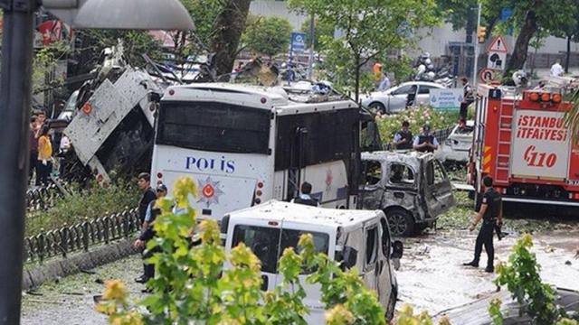 Imagen del atentado terrorista en Estambul (Turquía), que ha dejado varios heridos.