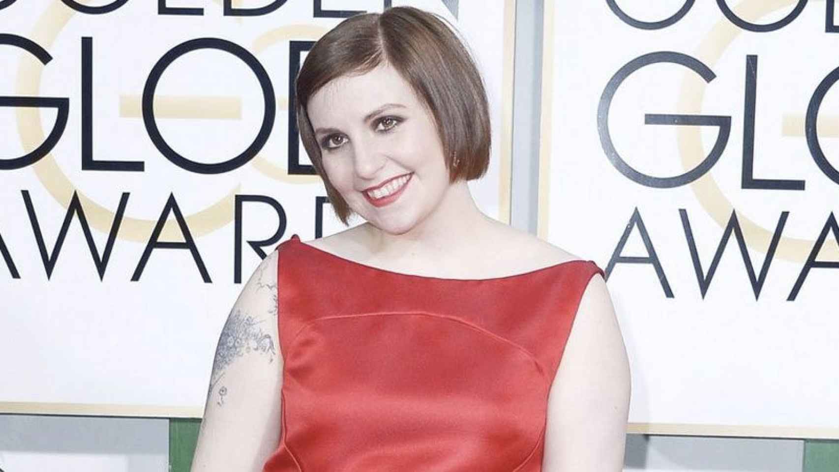 Lena Dunham en la gala de los Globos de Oro.