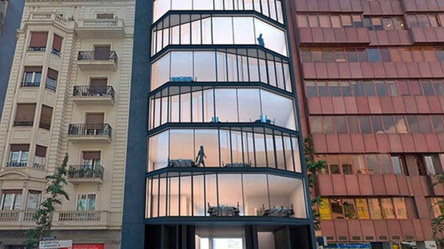 Edificio de Via Augusta 123 que ha comprado Renta Corporación / RENTA CORPORACION