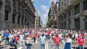 Protestas de sindicatos en Barcelona / EP