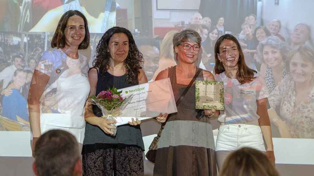 Un momento de la ceremonia de entrega de premios Supervecino/a Nextdoor en Barcelona