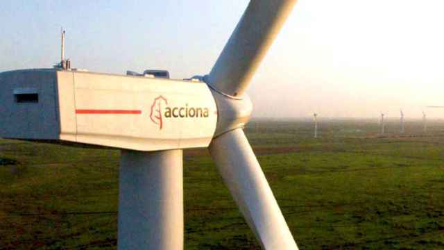 Un aerogenerador de Acciona Energía, la empresa de la que KKR controla el 33% de la propiedad / ACCIONA