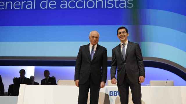 Francisco González y Carlos Torres, presidente y consejero delegado del BBVA / BBVA
