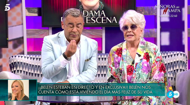 Belén Esteban entra por teléfono en Sábado Deluxe para contar su boda / MEDIASET