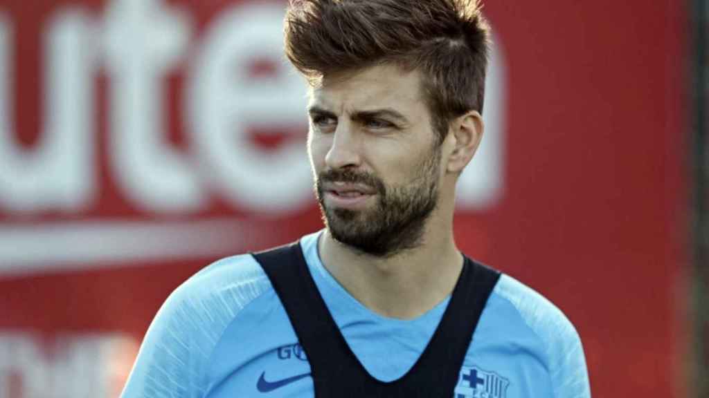 Una foto de Gerard Piqué durante un entrenamiento del Barça / FCB