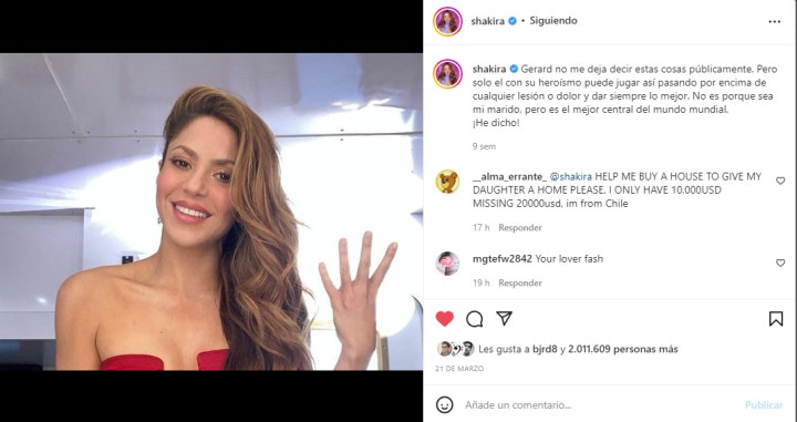 shakira dedicatoria pique manolito gafotas