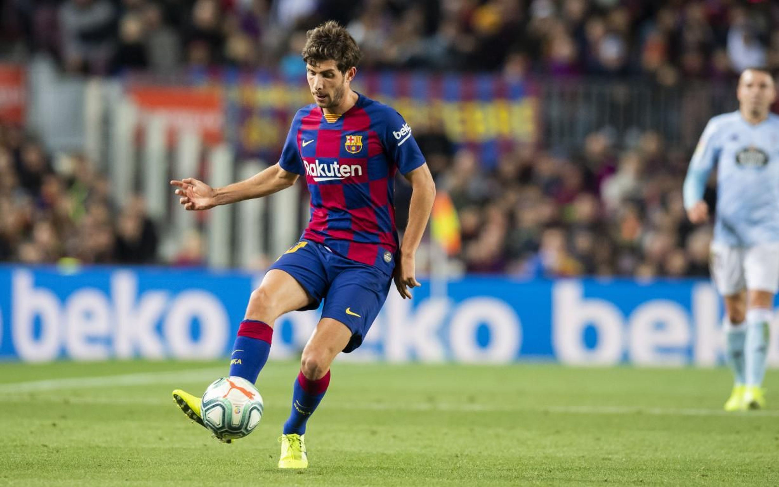 Sergi Roberto en partido de Liga contra el Celta de Vigo / FC Barcelona