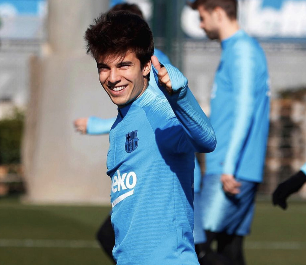 Una foto de Riqui Puig durante un entrenamiento del Barça / FCB