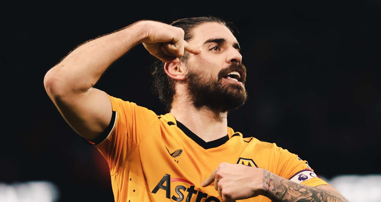 Rúben Neves festeja un gol contra el Liverpool / WOLVES