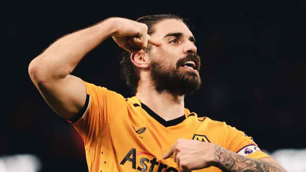 Rúben Neves festeja un gol contra el Liverpool / WOLVES