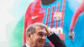 Joan Laporta en la presentación de Emerson Royal / FC Barcelona