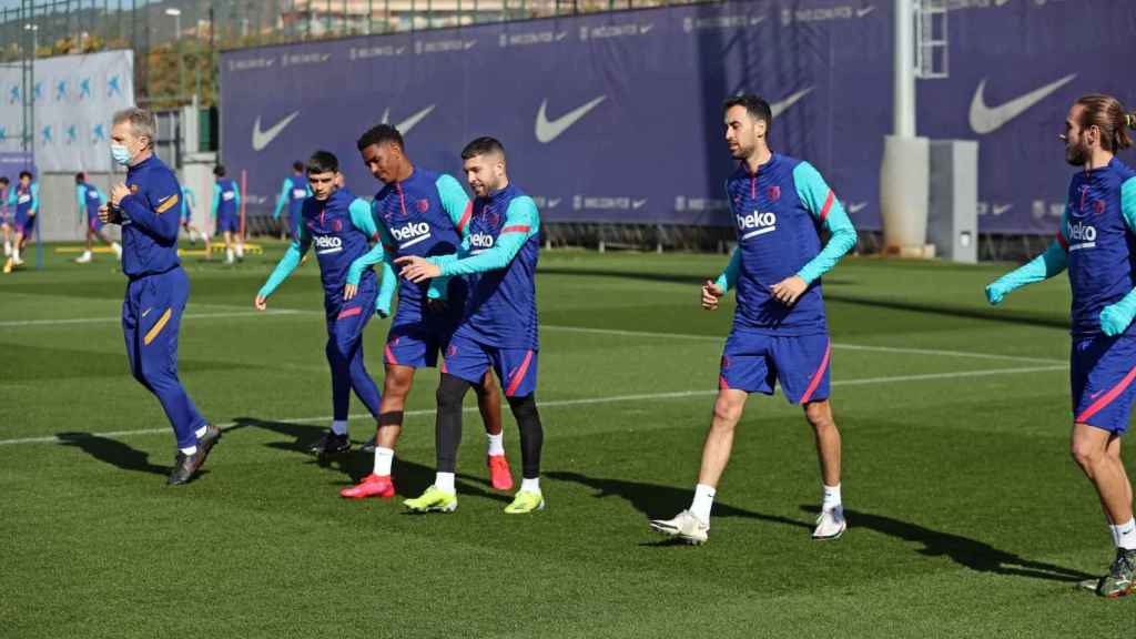 Los jugadores del Barça, en un entrenamiento | FCB