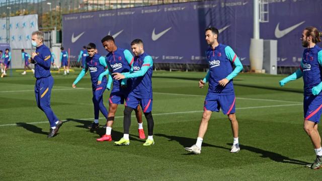 Los jugadores del Barça, en un entrenamiento | FCB