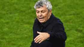 Mircea Lucescu en un partido del Dínamo de Kiev / EFE