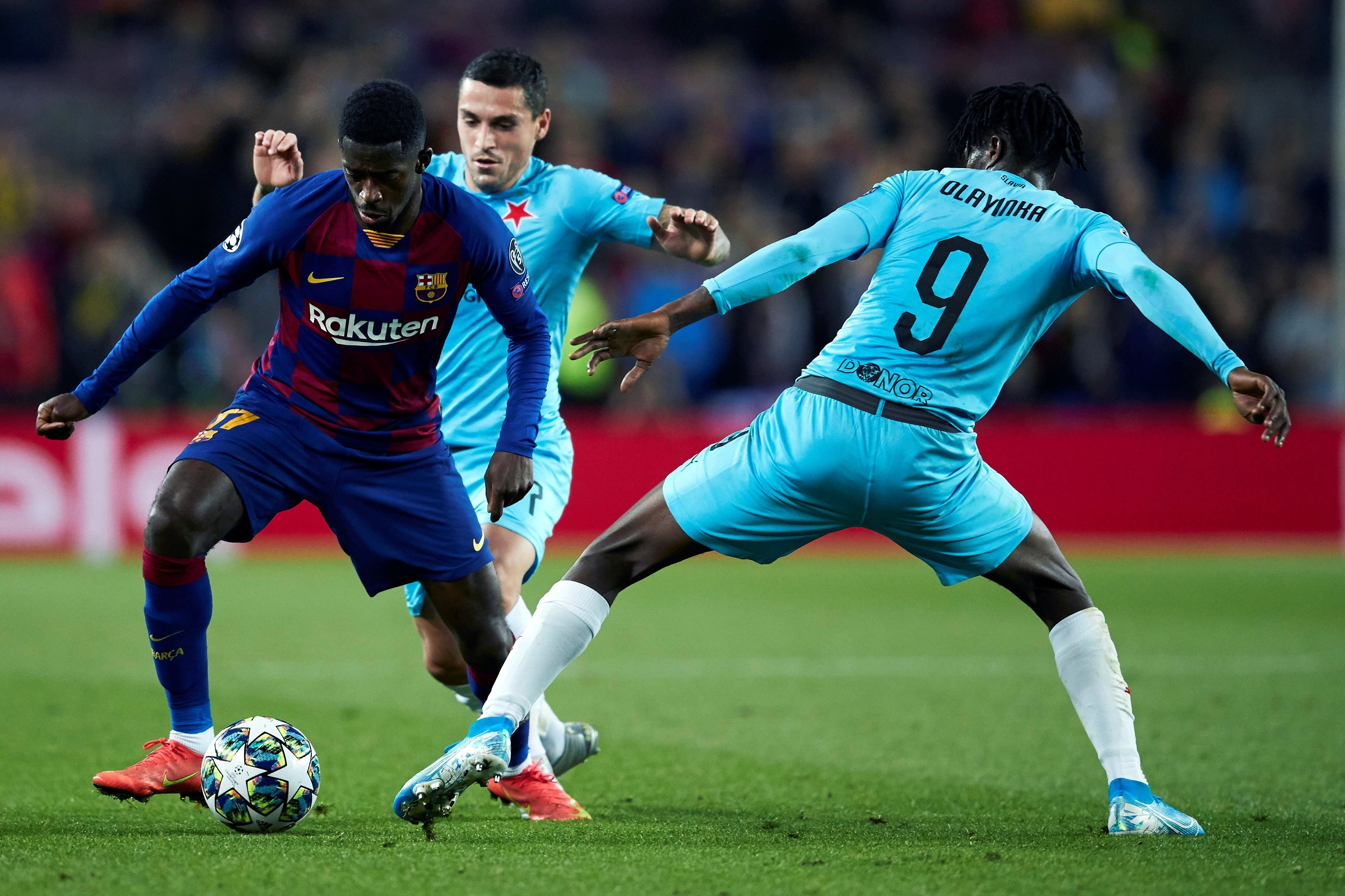 Dembelé volvió a ser titular pero no convenció | EFE