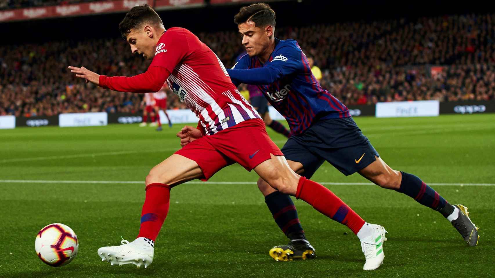 Una foto Philippe Coutinho durante el partido el Atlético de Madrid / EFE