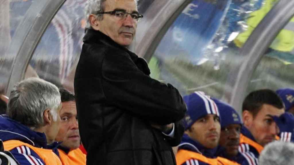 Una foto de Raymond Domenech, exentrenador del Olympique de Lyon