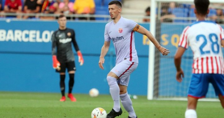 Lenglet jugando el Barça-Girona / FC Barcelona