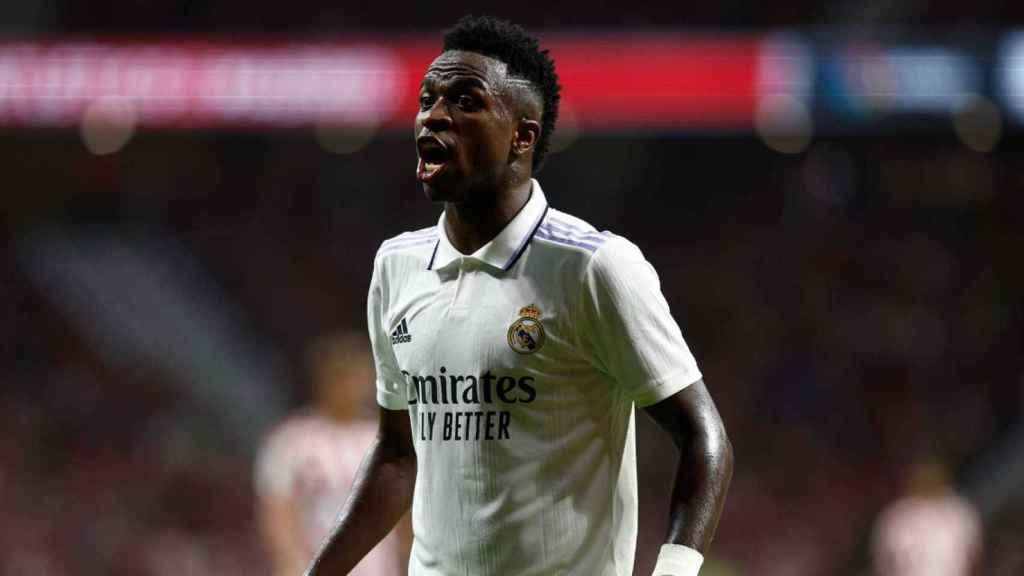 Vinicius, en un partido del Real Madrid / EFE