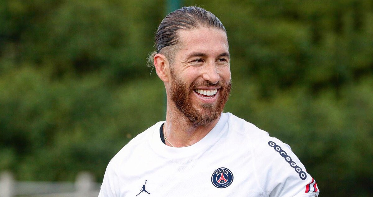 Sergio Ramos entrenando en las instalaciones del PSG / PSG