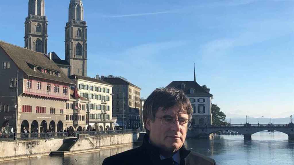 Carles Puigdemont estuvo el miércoles en Zúrich, donde participó en un acto público / EFE