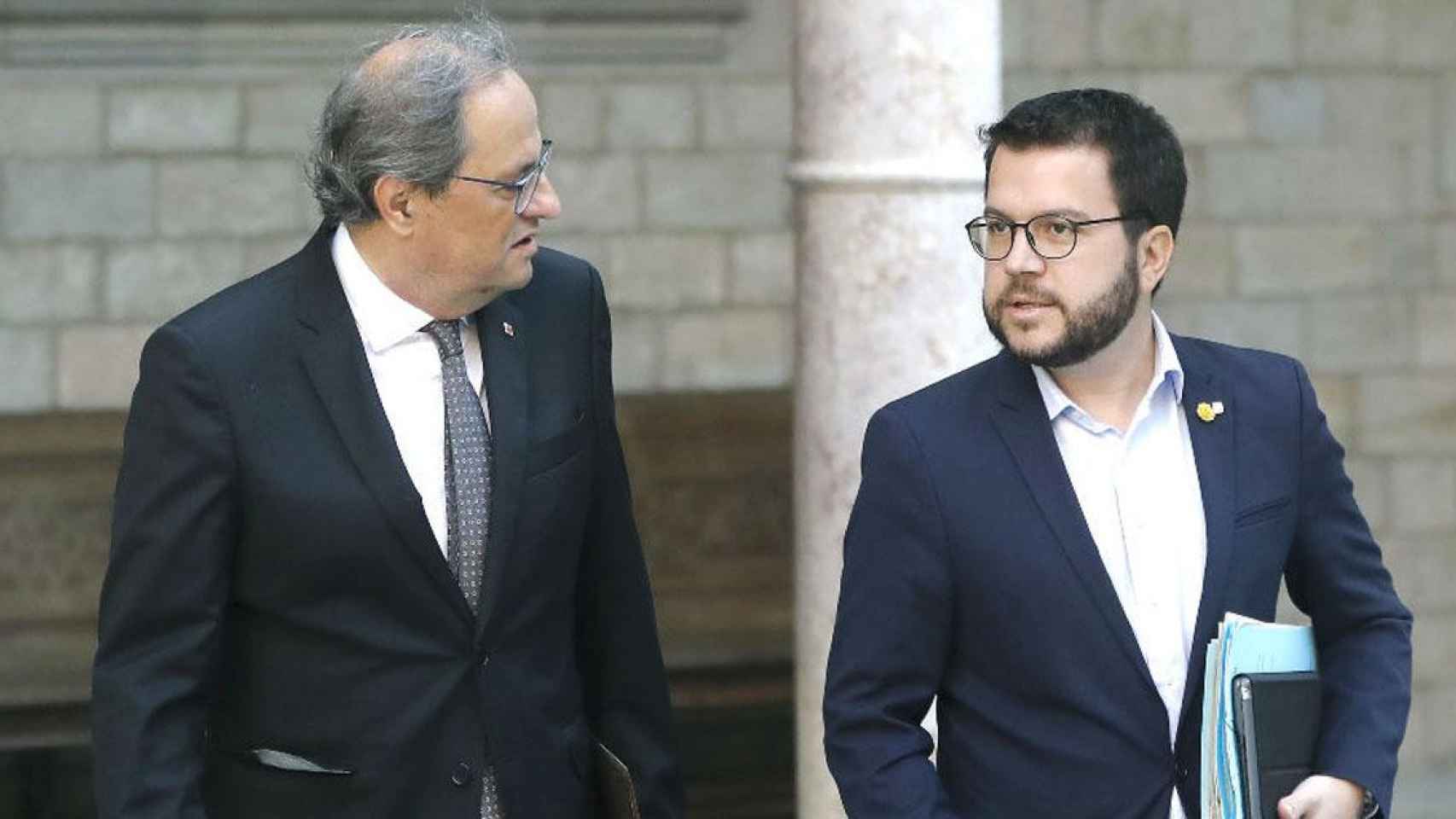 Quim Torra y Pere Aragonès en una foto de archivo / EFE