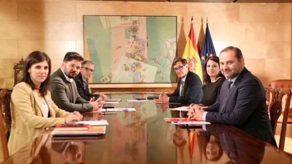 Segunda reunión de las delegaciones negociadoras de PSOE y ERC en torno a la investidura de Pedro Sánchez / EP