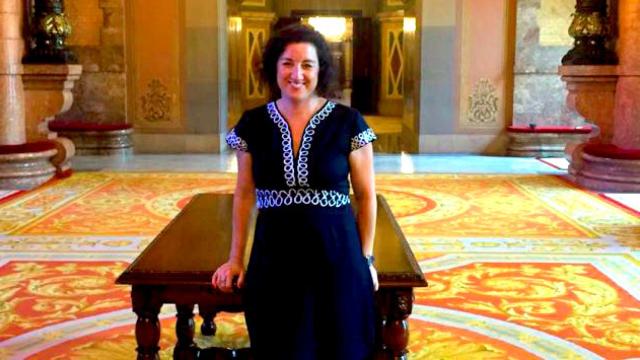 La diputada del PSC, Alícia Romero. Junqueras se salva de explicar la fuga de empresas / CG