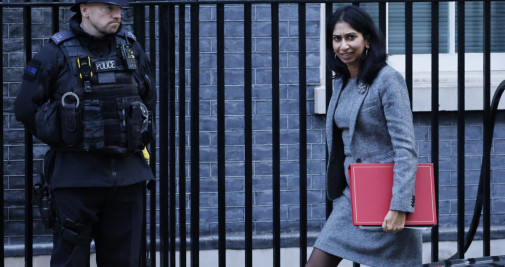 Suella Braverman, en Downing Street / EFE - EPA - TOLGA AKMENA