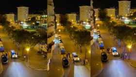 Fotogramas de la ovación vecinal a la Guardia Urbana de Badalona / CG