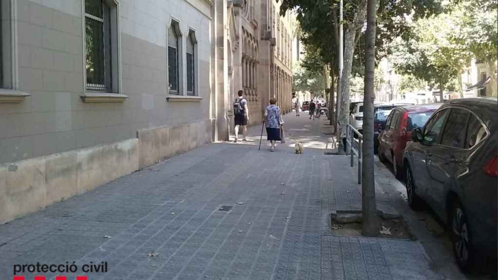 Una imagen de Protección Civil de Cataluña alertando del calor en esta comunidad autónoma