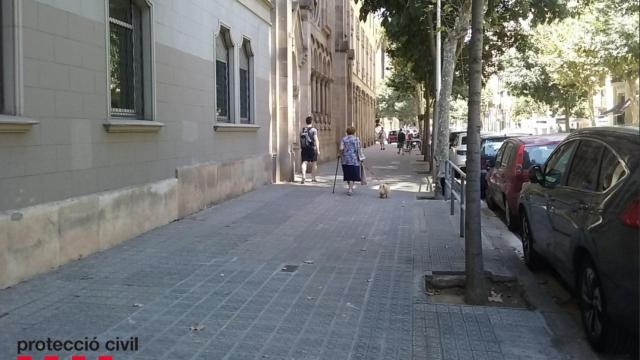 Una imagen de Protección Civil de Cataluña alertando del calor en esta comunidad autónoma