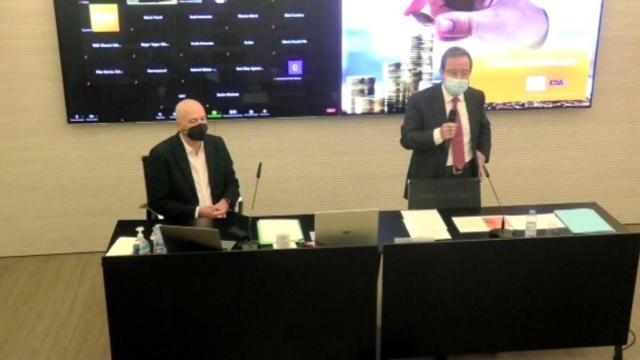 Jordi Assens y Ernesto Poveda durante la presentación del estudio realizado por EADA Business School e ICSA Grupo / EUROPA PRESS