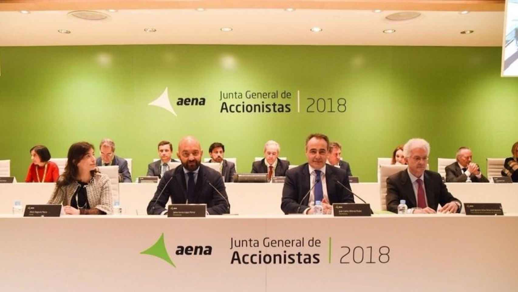 Imagen de archivo de la última junta general de accionistas de Aena / EUROPA PRESS