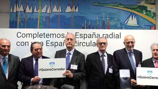 Acto de empresarios catalanes, valencianos, andaluces y murcianos en defensa del Corredor Mediterráneo
