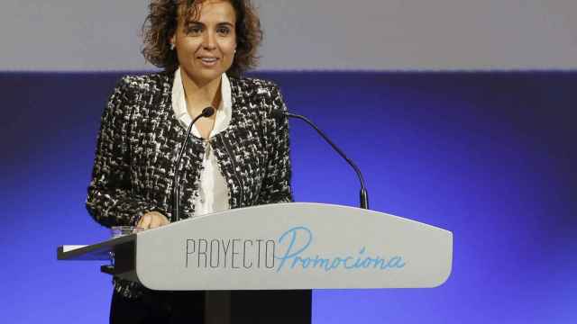 Dolors Montserrat, en su primera intervención como ministra de Sanidad, Servicios Sociales e Igualdad/ EFE