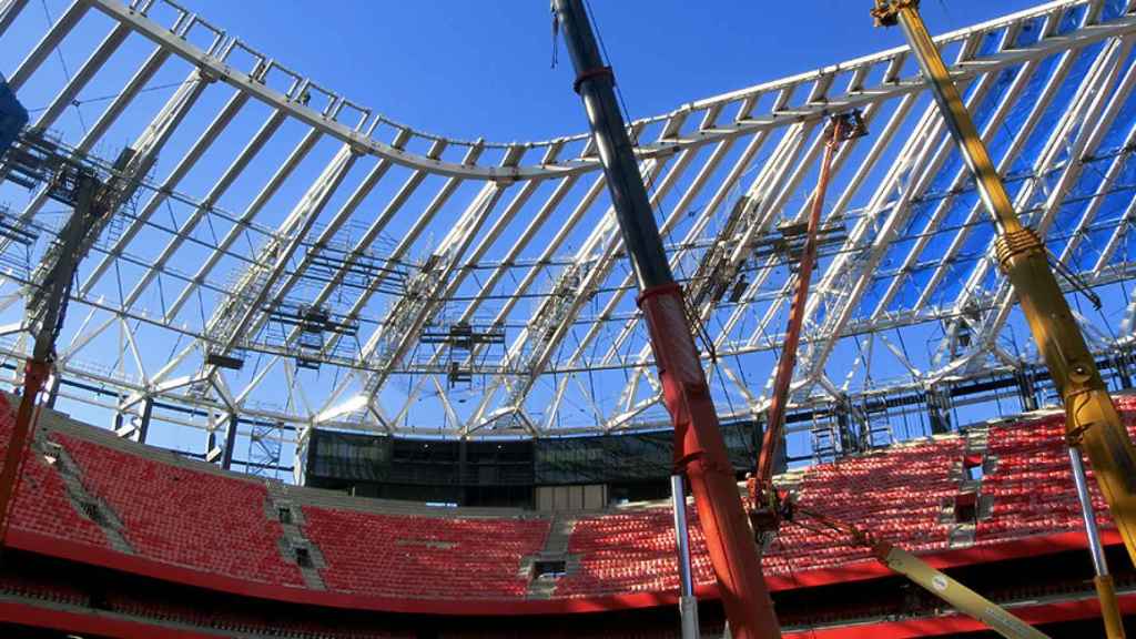 Estructura de Integralia en el estadio San Mamés de Bilbao / CG