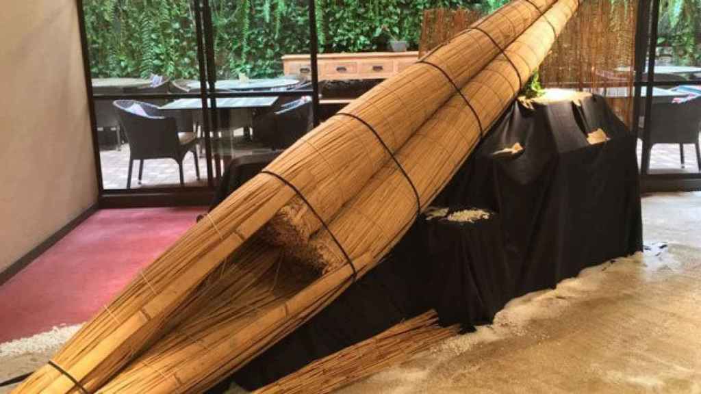 El caballito de totora artesano traído desde Perú / CG